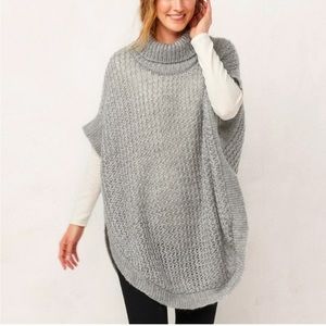 LC Lauren Conrad slouchy turtleneck poncho